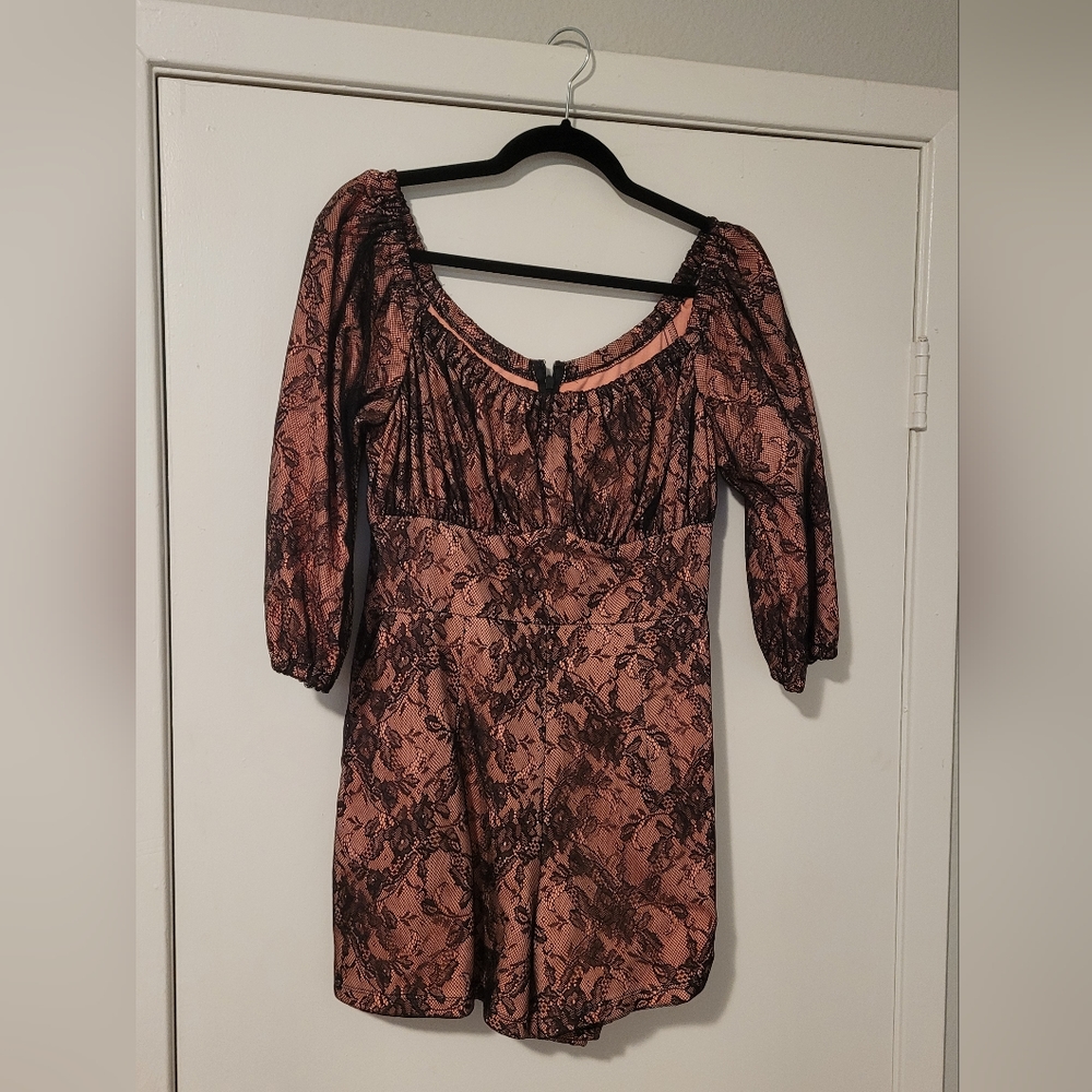 NWT XL lace vacation playsuit